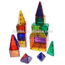 Rainbow Mags 40 piece glass color Magnetic tiles with colored magnets. THE IGLOO SET